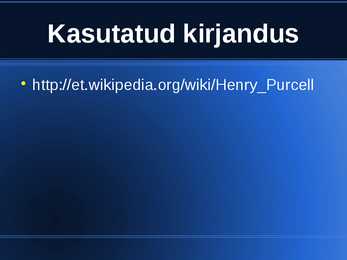 Powerpoint - Henry Purcell #9