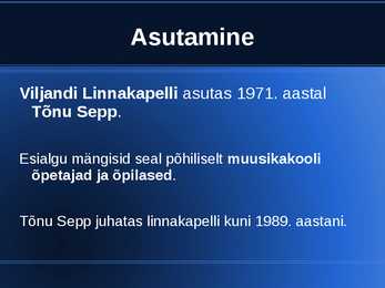 Powerpoint - Viljandi Linnakapell #2