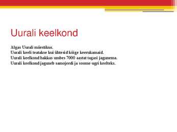 Soomeurgri keelkond #2