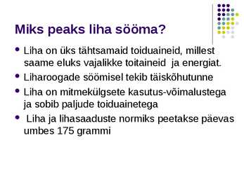 Liha ja liharoad #2