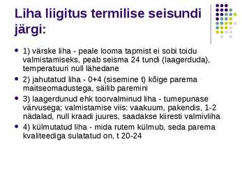 Liha ja liharoad #9