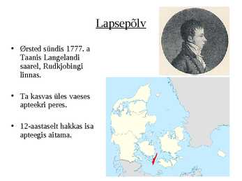 Hans Christian Oersted - Esitlus #2