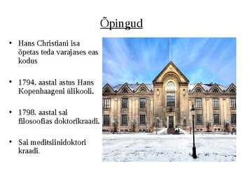 Hans Christian Oersted - Esitlus #4