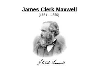 James Clerk Maxwell - Esitlus