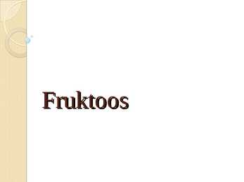 Fruktoos