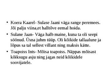 Rehepapi kokkuvõte #8