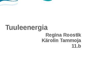 Tuuleenergia