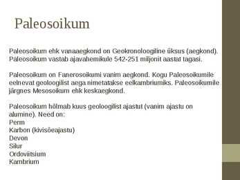 Paleosoikum #2