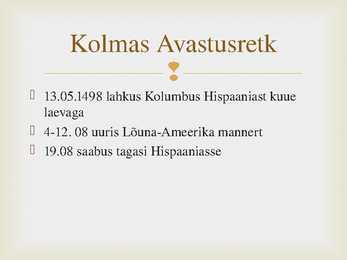 CHRISTOPH KOLUMBUS #7