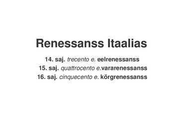Renessanss #3