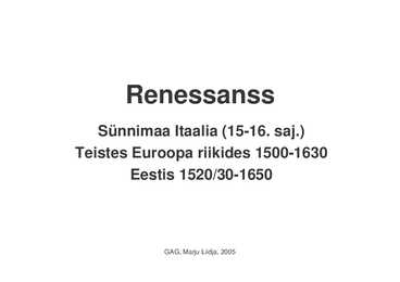 Renessanss