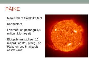 TÄHED JA NENDE FÜÜSIKALISED OMADUSED #3