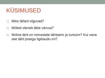TÄHED JA NENDE FÜÜSIKALISED OMADUSED #7