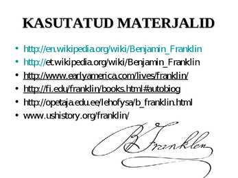Benjamin Franklin #10