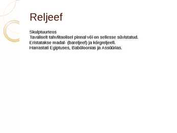 Reljeef #2