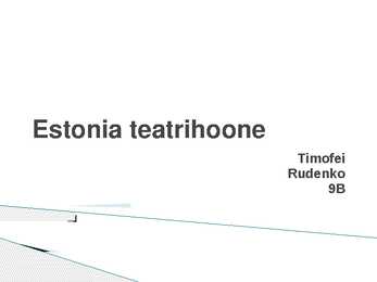 Estonia teatrihoone