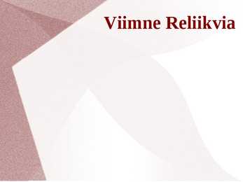Viimne reliikvia