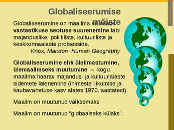 Globaliseerumine #3