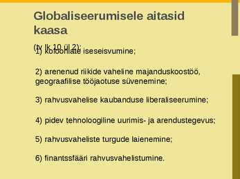 Globaliseerumine #5