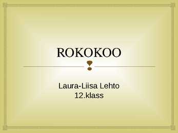Rokokoo