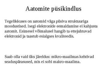 Aatomi ja tuumafüüsika #20