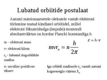 Aatomi ja tuumafüüsika #23