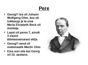 Georg Simon Ohm - Esitlus #3