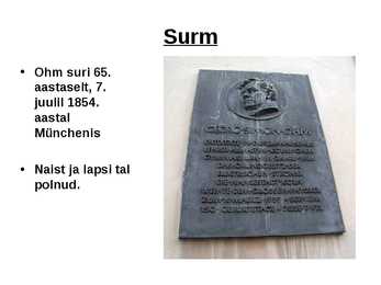 Georg Simon Ohm - Esitlus #8