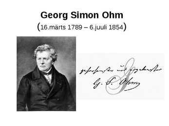 Georg Simon Ohm - Esitlus