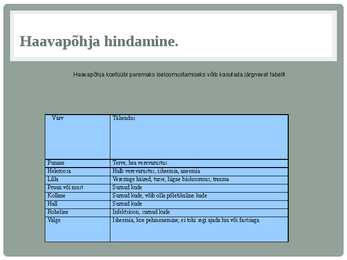 HAAVA ja haavandi hindamine #39