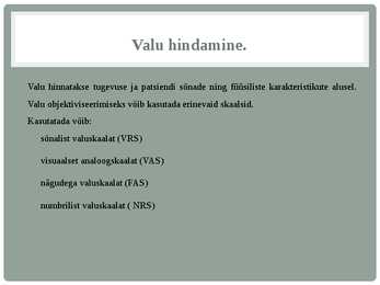HAAVA ja haavandi hindamine #44