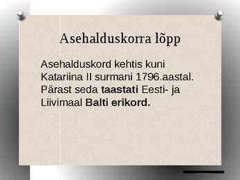 Balti erikord #21