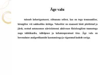 Valuravi ja valuõendus #4
