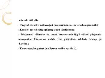 Valuravi ja valuõendus #8
