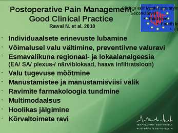 POSTOPERATIIVNE VALURAVI #23