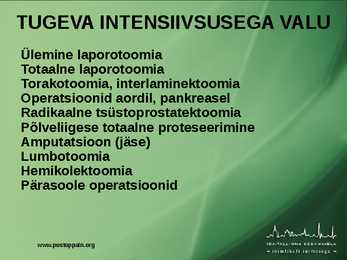 POSTOPERATIIVNE VALURAVI #25