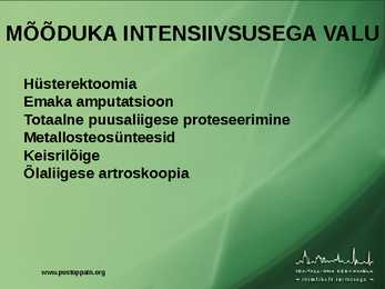 POSTOPERATIIVNE VALURAVI #26