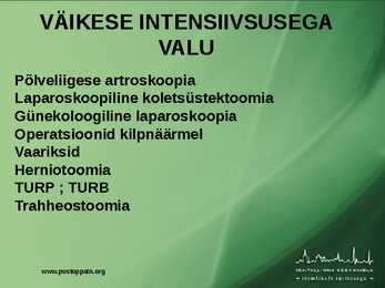 POSTOPERATIIVNE VALURAVI #27