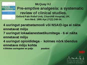POSTOPERATIIVNE VALURAVI #37