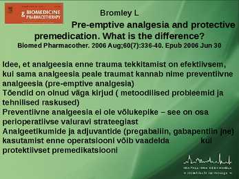 POSTOPERATIIVNE VALURAVI #38