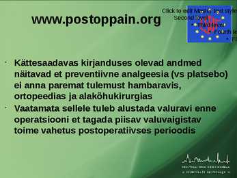 POSTOPERATIIVNE VALURAVI #41