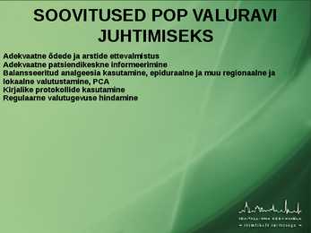 POSTOPERATIIVNE VALURAVI #6