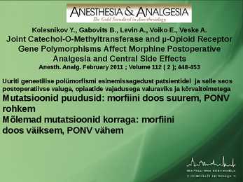 POSTOPERATIIVNE VALURAVI #51
