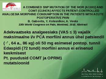 POSTOPERATIIVNE VALURAVI #52