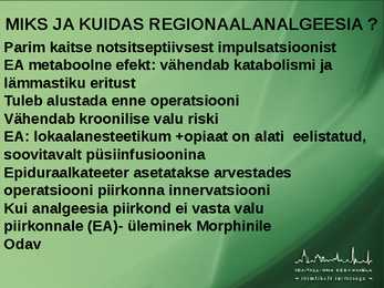 POSTOPERATIIVNE VALURAVI #55