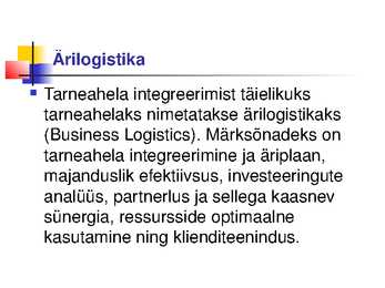 MIS ON LOGISTIKA #19