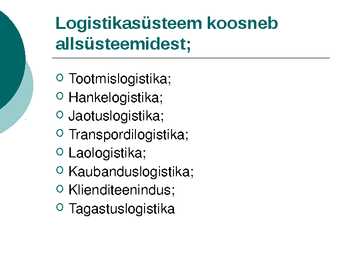 MIS ON LOGISTIKA #4