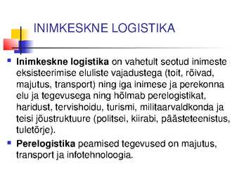 MIS ON LOGISTIKA #5