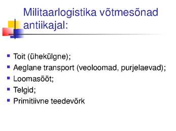 MIS ON LOGISTIKA #8