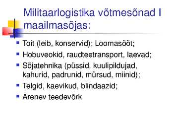 MIS ON LOGISTIKA #9